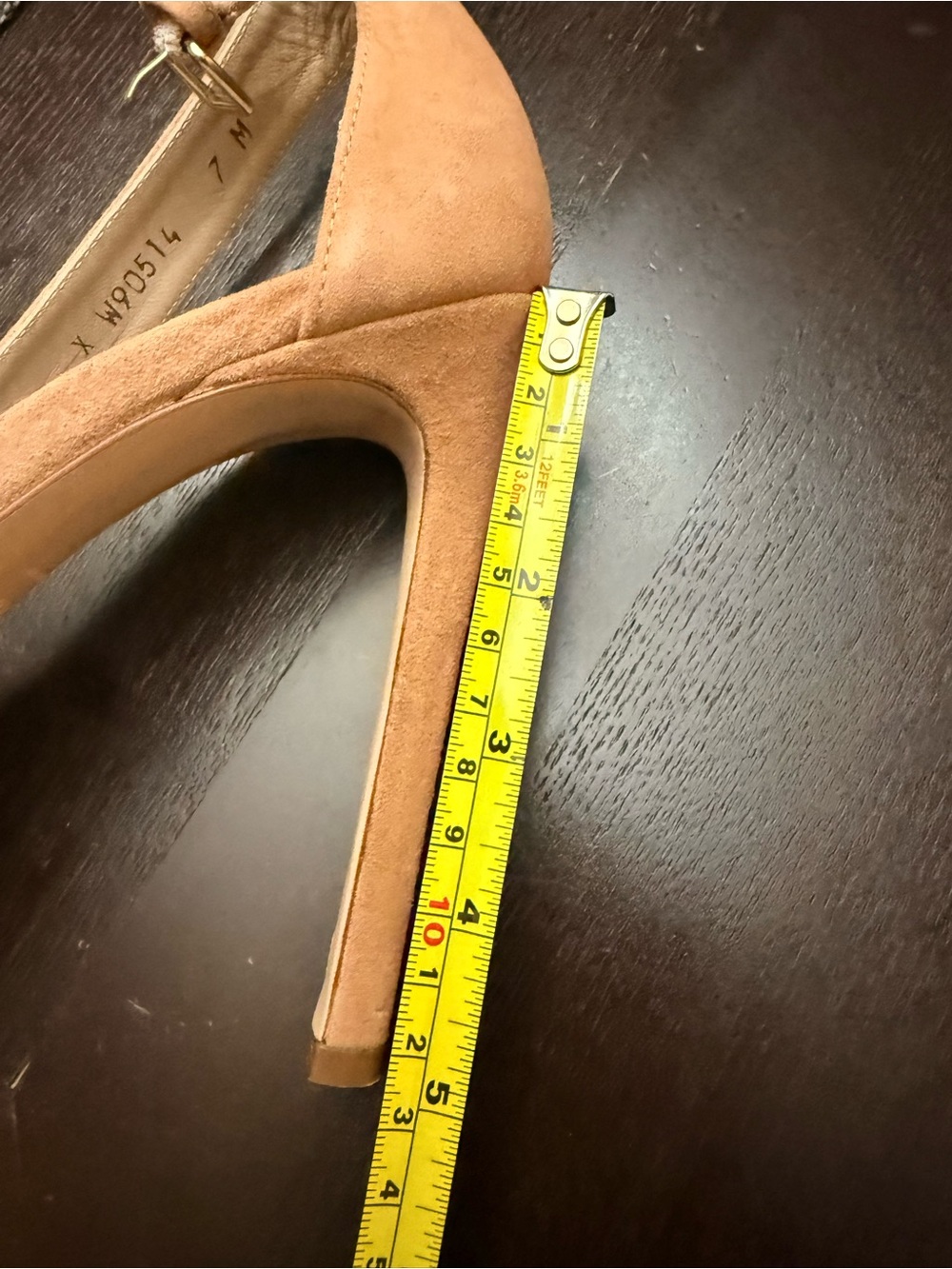 Stuart Weitzman blush suede platform size 7 worn once - Picture 15 of 15